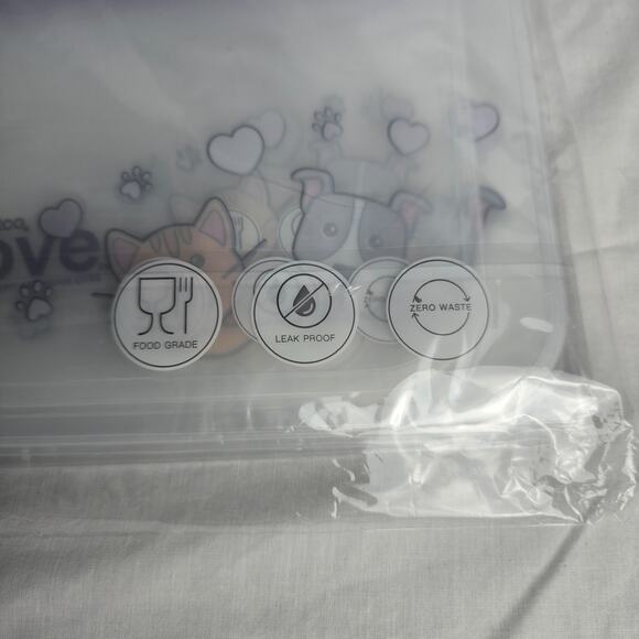 Petco Love Reusable Zip Bags Food Grade Leak Proof 15 Bags 3 Sizes New Sealed - Picture 5 of 13